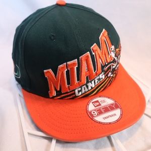 Vintage New Era MIAMI HURRICANES snapback Hat